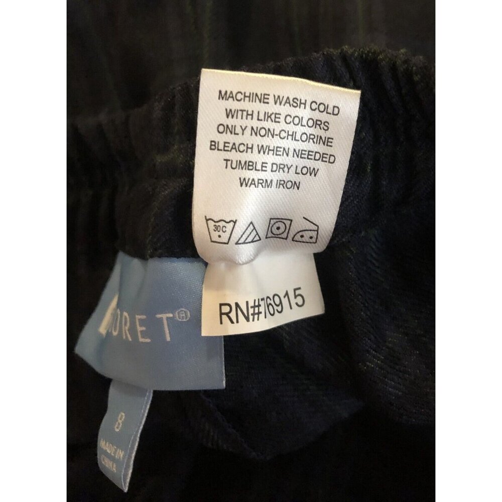 Koret Women’s Size 8 Plaid Pull On Elastic Waist Pants Straight Leg - Picture 8 of 8